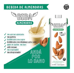 BEBIDA DE ALMENDRAS SIN TACC SIN AZUCAR X 1LITRO - BIBA