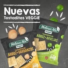 TOSTADITAS VEGGIE ARROZ + ARVEJA SIN TACC X 100GR MOLINOS ALA en internet