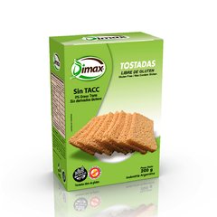 Tostadas sin lactosa caja por 200gr - DIMAX