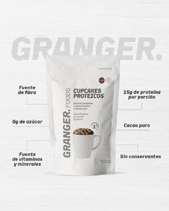 CUPCAKES PROTEICOS SABOR CHOCOLATE X 360GR - GRANGER - comprar online