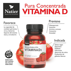 VITAMINA D3 X 50 CÁPSULAS - NATIER