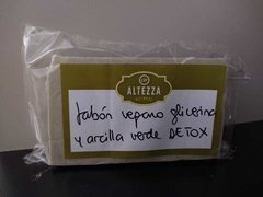 JABON VEGANO DE GLICERINA Y ARCILLA VERDE VOLCANICA DETOX X 100GR SAIKU