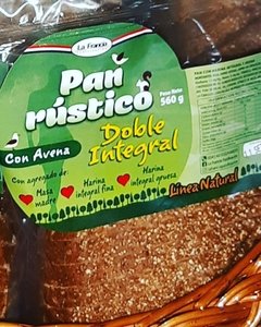 PAN RÚSTICO DOBLE INTEGRAL CON AVENA X 560GR LA FRANCIA