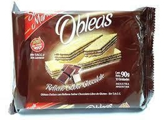 OBLEAS RELLENAS DE CHOCOLATE SIN TACC X 90GR - SANTA MARIA en internet