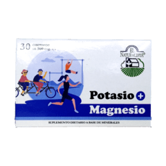 POTASIO + MAGNESIO X 30 C0MPRIMIDOS EL NATURALISTA
