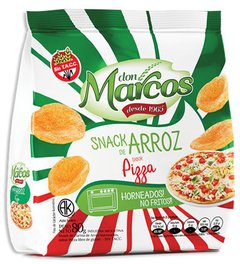 SNACK DE ARROZ SABOR PIZZA SIN TACC X 80 GR DON MARCOS