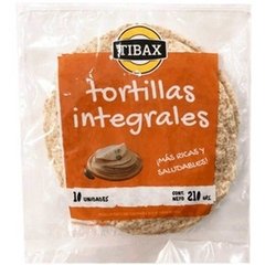 TORTILLAS DE TRIGO INTEGRALES X 10 UNIDADES TIBAX