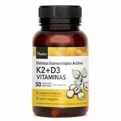 VITAMINA K2 + D3 X 50 CÁPSULAS NATIER