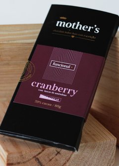 Tablete Funcional Cranberry com Amêndoas 70% cacau- 80g