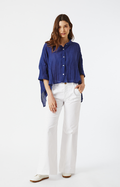 CAMISA OVER AZUL - comprar online