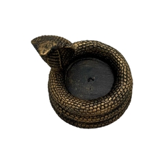 Incensário Cobra Naja Serpente 7cm (Dourado) - comprar online