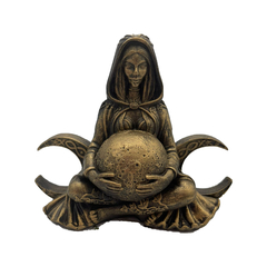 Deusa Celta Lua Arianrhod Selene Artemis Exclusiva Wiccaa (DOURADA)
