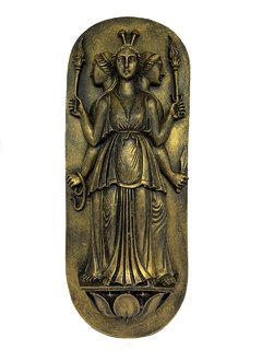 PLACA HECATE 33CM (DOURADO)