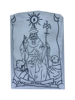 Saquinho Para Guardar Taro Tarot Arcano O Papa 20x15cm