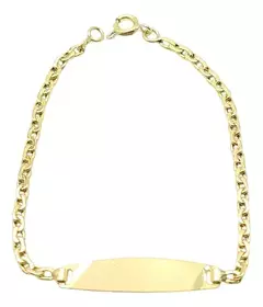 Pulsera Identidad C343 Oro 18k Bebé Unisex 14 Cm en internet