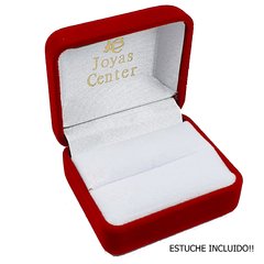 Anillo Medio Sin Fin Oro 18k Piedras Blancas Combinadas 1.2g - comprar online