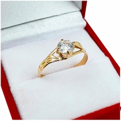 Anillo De Oro 18k Cintillo Compromiso Casamiento Dama 2Grs en internet