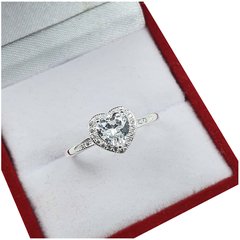 Anillo Plata 925 Modelo Corazón Cubic 3 Grifas Ai4 - comprar online