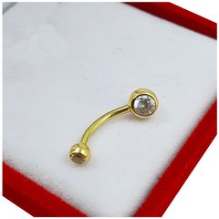 Piercing Oro 18k Para Ombligo Con Piedra Pocp1 1,7Gramos en internet