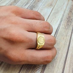 Anillo Sello Corona Oro 18k Corona Rolex 7 Gramos