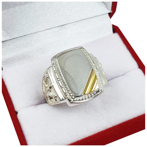 Anillo sello plata hombre sale