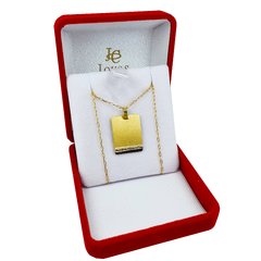 Conjunto Chapa Cartier Oro 18kts + Cadena Forcet - 3,4 Grs - comprar online
