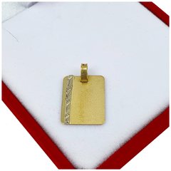 Dije Oro 18 Kts Cartier Con Oro Blanco Regalo Grabado Joyas 1,1 Grs