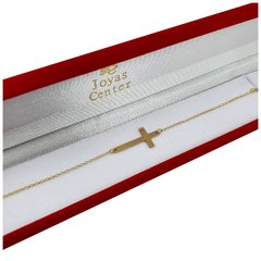 Pulsera De Oro 18kts Rolo 1,7 Gr Cruz - comprar online