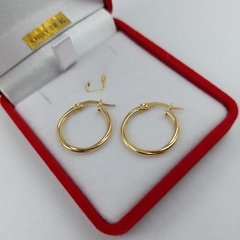 Aros argolla cierre italiano - Oro 18k - 19mm 1Gramo - comprar online