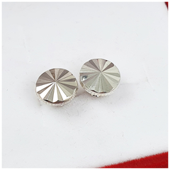 Aros Facetados De Plata 925 Modelo Exclusivo 10mm - - comprar online