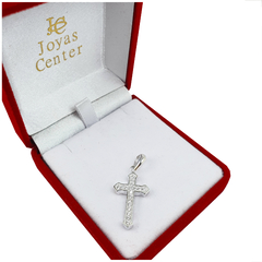 Dije Cruz 925 Mujer Amor Con Piedras Elegante Joyas - 2,5Gr - comprar online