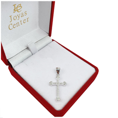 Dije Cruz 925 Mujer Amor Con Piedras Elegante - 1,4Gr - comprar online