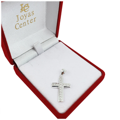 Dije Cruz 925 Mujer Amor Con Piedras Elegante - 2Gr - - comprar online