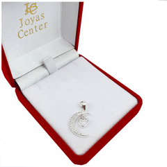 Dije Corazon Luna Plata 925 Elegante Para Mujer Regalo Mama - 2Gr - - comprar online