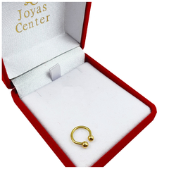 Piercing Ceja Oro 18 Kts Para Mujer Hombre Bolita Septum 0,8Grs - comprar online