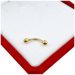 Piercing Oro 18k Para Ceja Unisex 0.6g