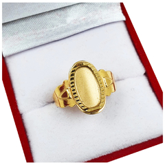 Sello Oro 18kts Anillo Cleopatra 1,9 Gr. Grabado