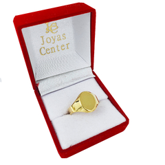 Anillo Oro 18k Sello Oval 2 Gramos - comprar online