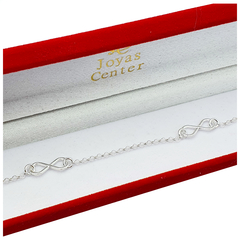 Pulsera Amor Plata 925 Infinito Amor Joyas Regalo Doble - 2,4 Gr -