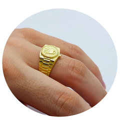 Anillo Sello Corona Oro 18k Corona Rolex 11,5gr - comprar online