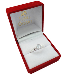 Anillo Cintillo Plata 925 Boda Compromiso Cintillo 33D - - Joyas Center