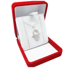 Conjunto De Plata 925 Mano De Fatima Con Piedras - 3.4Grs - - comprar online