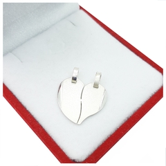 Dije Plata 925 Media Medalla Amor Amistad Amigas Novios -