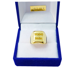 Sello Oro 18k Anillo Hombre Mujer 4Gramos Grabado en internet