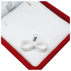 Dije Infinito Plata 925 Mujer Amor Con Piedras Regalo Joyas - 2.4GR -