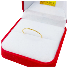 Imagen de Anillo Oro 18 K Hilo Torzado 0,6Grs