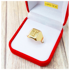 Sello Oro 18k Anillo Hombre Mujer 2g Grabado - tienda online