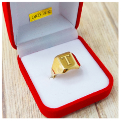 Sello Oro 18k Anillo Hombre Mujer 4Gramos Grabado