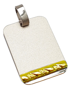Dije Plata 925 Cartier Con Oro Regalo Grabado Chapon Joyas -
