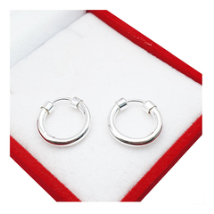 Aros De Plata 925 Cubanos De 15 Mm Cierre Italiano Huecos 1.6Grs - - comprar online